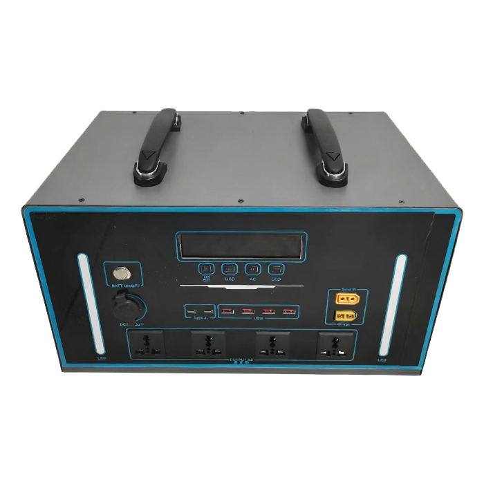 Portable Power Station - AC 2000W 2500W Bateria LiFePO4 MPPT