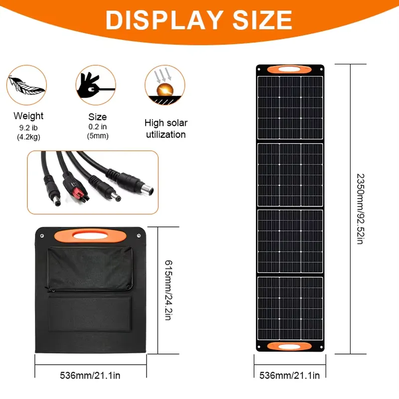 Składany panel słoneczny 200W  – Solar Panel recenzja i cena
