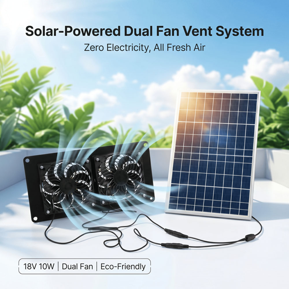 Zestaw wentylacyjny z podwójny – Solar Panel 200W recenzja i cena